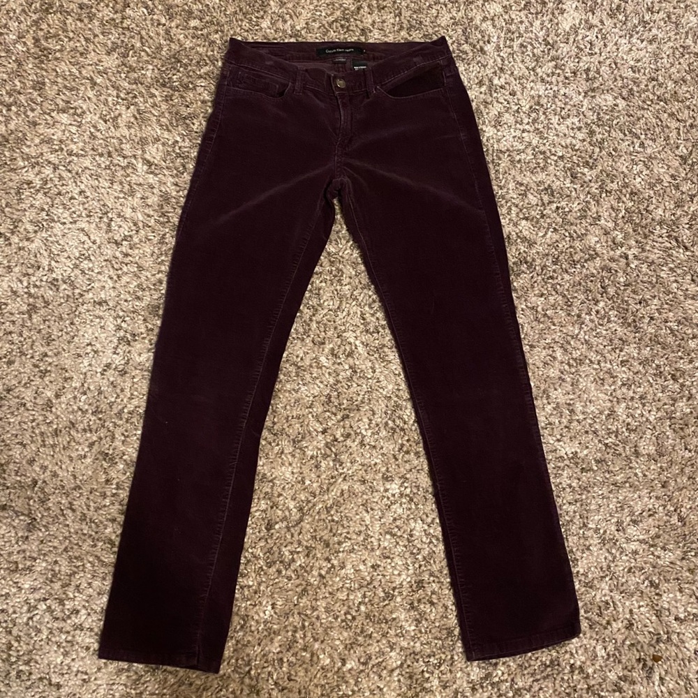 Calvin Klein Faux Suede Mom Jeans